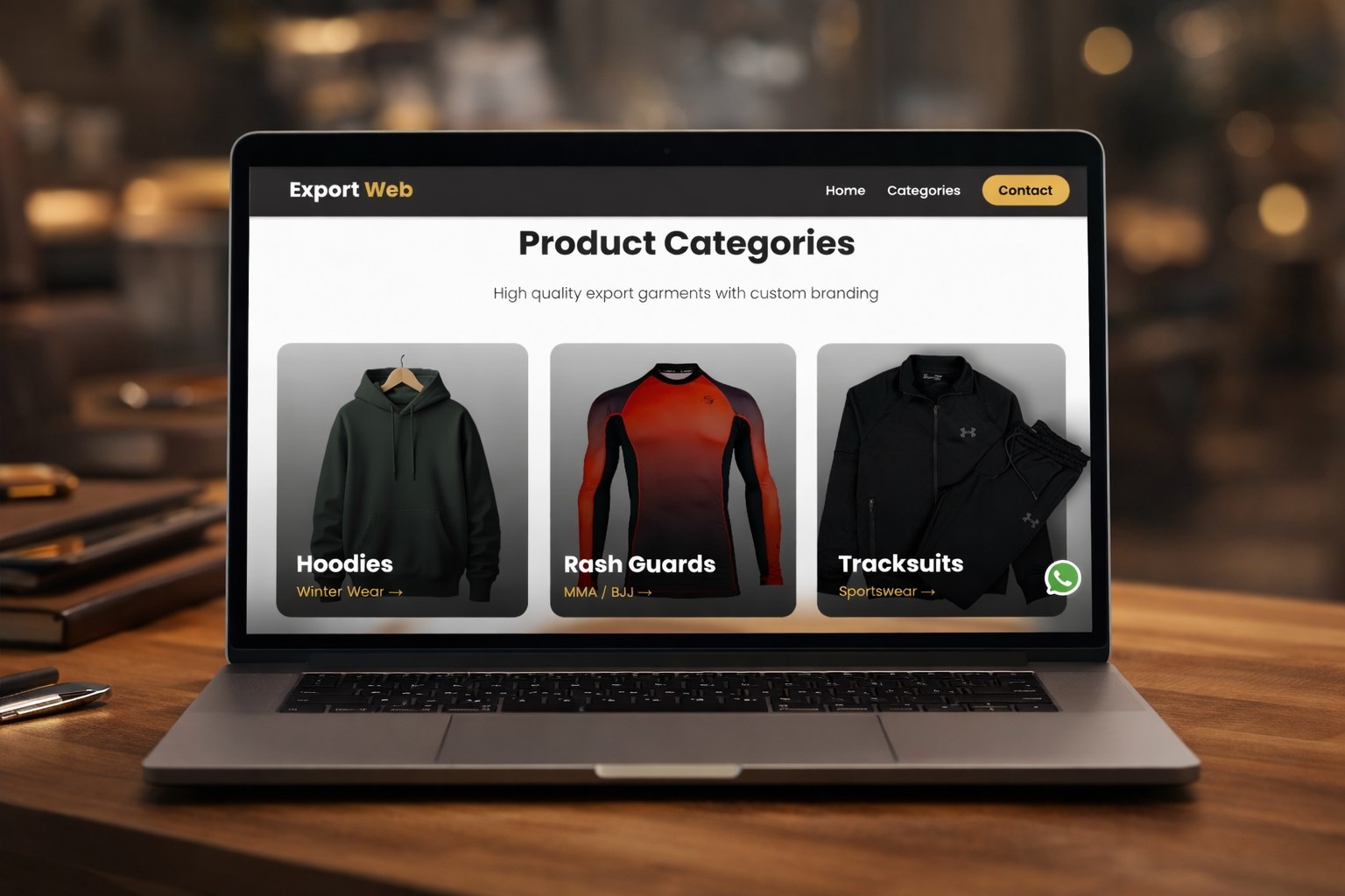 Clothing Export Website
